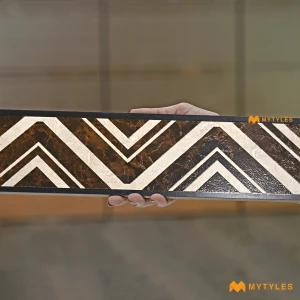 Zig Zag Brown Liner Border Tile Code39819 