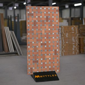 undefined-Vitrified Brown Floor and Wall Tile Code34438 (600x1200mm, Sugar)