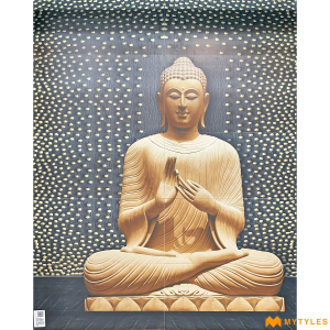 undefined-Buddha Poster Wall Tile Code24287 (4x5 Feet, Matt, 10Pcs)-KC-1570