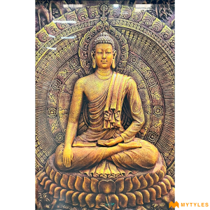 undefined-Buddha Poster Wall Tile Code24282 (4x6 Feet, Glossy, 3Pcs)-KC-2388