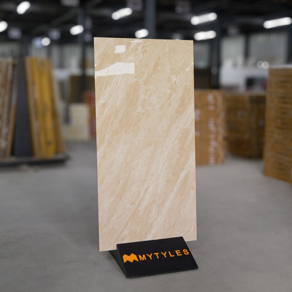 Glazed Vitrified-Vitrified Ivory Floor and Wall Tile Code28944 (600x1200mm, Glossy)