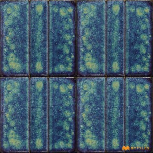 undefined-Imported Blue Subway Wall Tile Code31145 (150x150mm, Glossy)