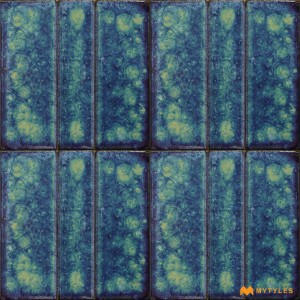 undefined-Imported Blue Subway Wall Tile Code31145 (150x150mm, Glossy)