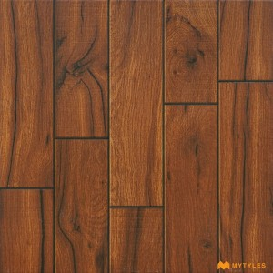 undefined-Vitrified Brown Wooden Floor and Wall Tile Code33403 (600x600mm, Matt)