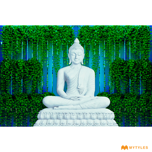 undefined-Vitrified Buddha Poster Wall Tile Code21527 (600x900mm, Glossy)