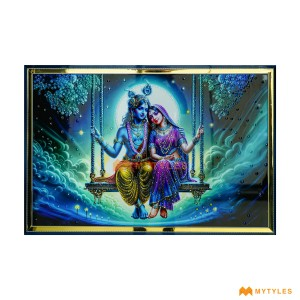 undefined-Vitrified Radha Krishna Poster Wall Tile Code32594 (600x900mm, Glossy)-CR-3010