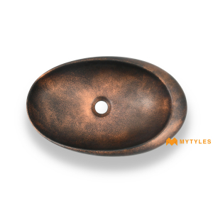 undefined-Quartz Black Copper Wash Basin Code16865 (280x460mm, Matt)