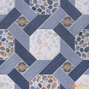 undefined-Vitrified Blue Digital Parking Floor and Wall Tile Code36816 (400x400mm, Matt)