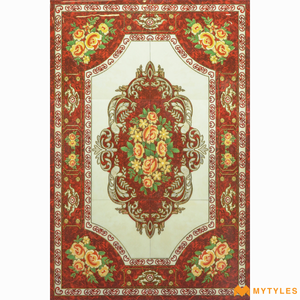 undefined-Carpet Rangoli Vitrified Tiles Code22124 (4x6Feet, Glossy)