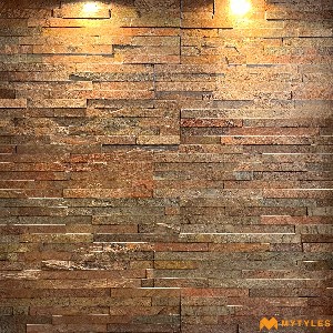 undefined-Natural Stone Wall Cladding Code16431 (150x600mm, Slate Stone)-MYT045