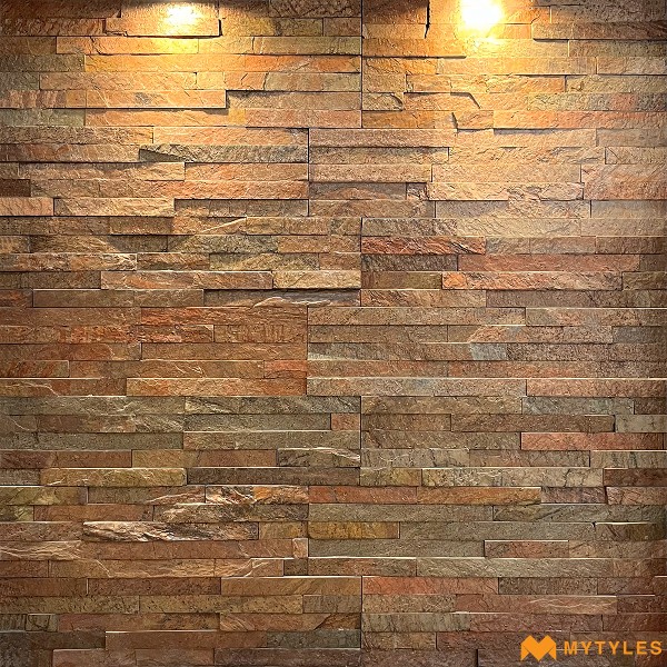 Natural Stone Cladding-Natural Stone Wall Cladding Code16431 (150x600mm, Slate Stone)-MYT045