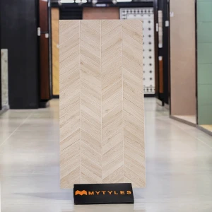 undefined-Vitrified Cream Wooden Floor and Wall Tile Code37425 (600x1200mm, Matt)