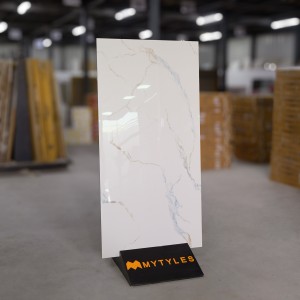 undefined-Vitrified White Floor and Wall Tile Code30659 (600x1200mm, Glossy)