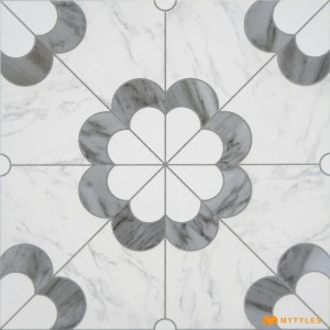 undefined-Ceramic Gray Moroccan Floor and Wall Tile Code34167 (300x300mm, Matt)