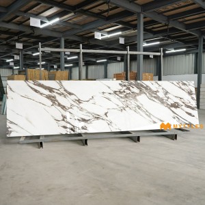 undefined-Vitrified White Slab Floor and Wall Tile Code22029 (790x3000mm, Glossy)