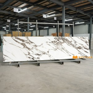 undefined-Vitrified White Slab Floor and Wall Tile Code22029 (790x3000x15mm, Glossy)