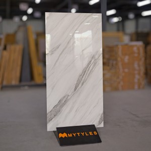 undefined-Vitrified Gray Floor and Wall Tile Code28962 (600x1200mm, Glossy)
