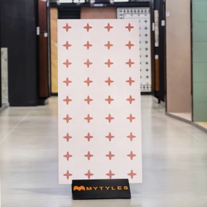 undefined-Vitrified Pink Floor and Wall Tile Code37870 (600x1200mm, Matt)