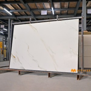 undefined-Vitrified White Slab Floor and Wall Tile Code29621 (1200x1800mm, Matt)