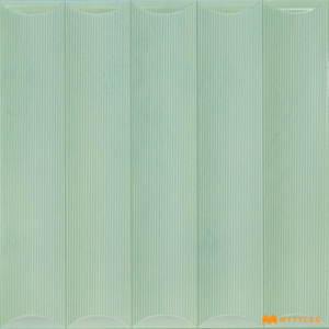 undefined-Ceramic Blue Fluted Wall Tile Code27308 (300x300mm, Matt)