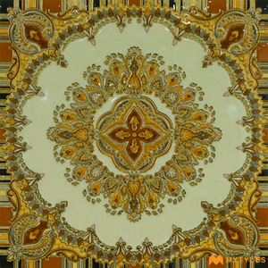 undefined-Vitrified Imported Carpet Rangoli Tile Code21519 (600x600m, Glossy)