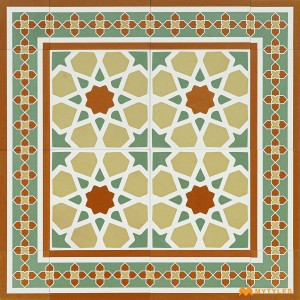 undefined-Yellow Carpet Design Floor and Wall Tile Code30707 (300x300mm, Matt)