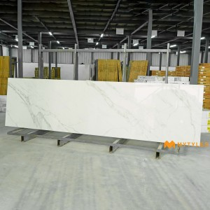 undefined-Vitrified White Slab Floor and Wall Tile Code22032 (790x3000x15mm, Glossy)