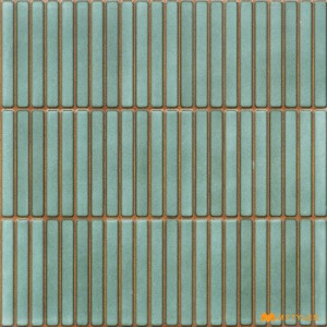undefined-Ceramic Green Kitkat Wall Tile Code34163 (300x300mm, Matt)