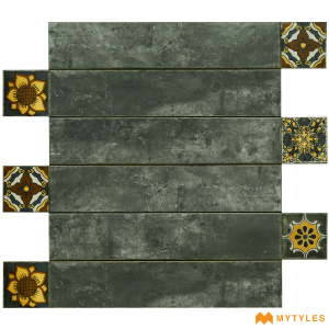 undefined-Porcelain Wooden Plank Tile Code18601 (150x900mm, Matt)