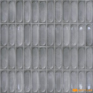 undefined-Ceramic Gray Textured Wall Tile Code35220 (300x600mm, Glossy)