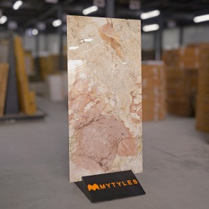 undefined-Vitrified Pink Floor and Wall Tile Code23444 (600x1200mm, Hi-Glossy)