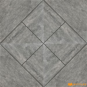 undefined-Vitrified Gray Digital Parking Floor and Wall Tile Code32419 (400x400mm, Matt)