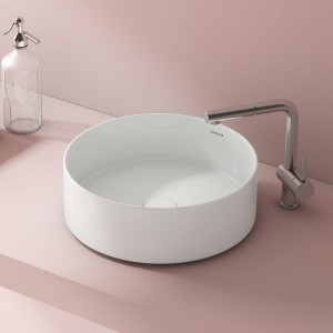 undefined-Ceramic White Wash Basin Code31345 (405x405mm, Glossy, Slik)