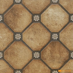 undefined-Vitrified Brown Digital Parking Floor and Wall Tile Code32892 (400x400mm, Matt)