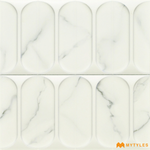 undefined-Ceramic White Textured Wall Tile Code26663 (300x300mm, Matt)