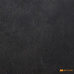 undefined-Vitrified Black Floor and Wall Tile Code31278 (600x600mm, Matt)