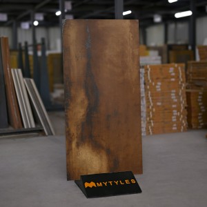 undefined-Vitrified Brown Floor and Wall Tile Code16748 (600x1200mm, Metallic)