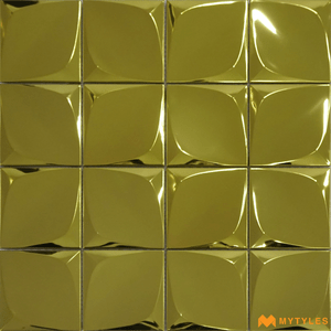 undefined-Mossaic Metal Tile Code23668 (300x300mm, Metallic)