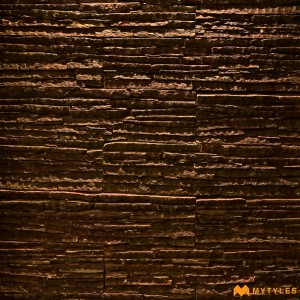 undefined-Natural Stone Cladding Code16466  Copper Waterfall Mosaic (150x600mm, Stone)