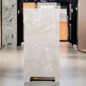 undefined-Vitrified Cream Floor and Wall Tile Code37844 (600x1200mm, Glossy)