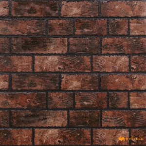 undefined-Ceramic Red Brick Wall Tile Code31716 (300x600mm, Matt)