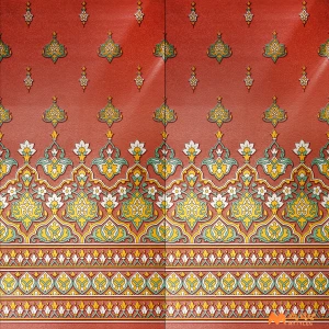 undefined-Vitrified Red Poster Wall Tile Code37892HL (600x1200mm, Matt)