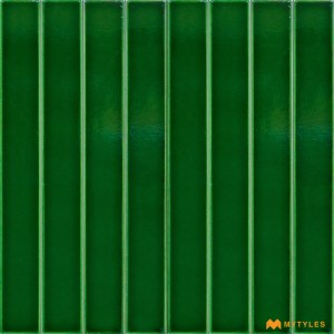 undefined-Imported Green Subway Wall Tile Code29018 (50x400mm, Glossy)