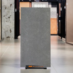 undefined-Vitrified Gray Floor and Wall Tile Code36940 (600x1200mm, Matt)