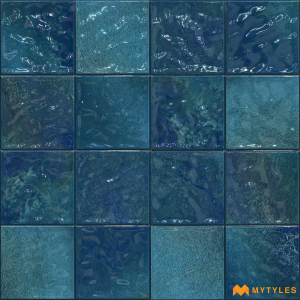 undefined-Ceramic Blue Subway Wall Tile Code26695 (300x300mm, Glossy)