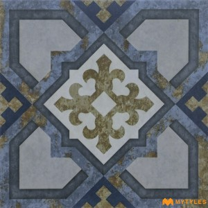 undefined-Vitrified Blue Digital Parking Floor and Wall Tile Code29944 (300x300mm,Matt)