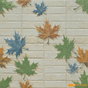 undefined-Vitrified Cream Digital Parking Floor and Wall Tile Code19071 (400x400mm, Matt)