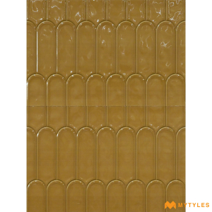 undefined-Ceramic Orange Geometric Wall Tile Code26035DK (300x450mm, Glossy)