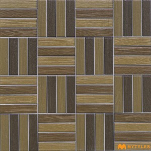 undefined-Vitrified Brown Digital Parking Floor and Wall Tile Code28777 (300x300mm, Matt)