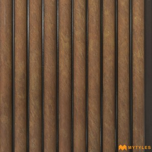 undefined-Brown Louver Wall Panels Code34798 (6Inchx8Feet, Matt)